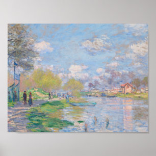 Póster Claude Monet - Primavera Por El Sena