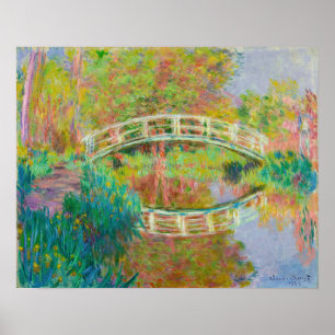 Póster Claude Monet - Puente Japonés, Giverny