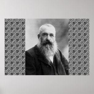 Póster Claude Monet que pinta la naturaleza artística de 