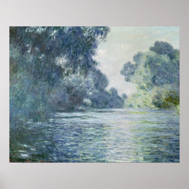 Póster Claude Monet | Rama del Sena cercana a Giverny (Frente)