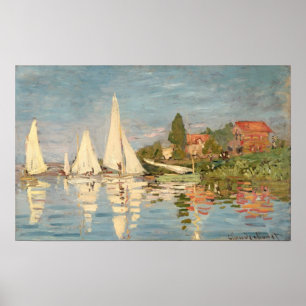 Póster Claude Monet   Regatta en Argenteuil