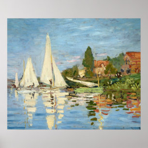 Póster Claude Monet Regattas at Argenteuil
