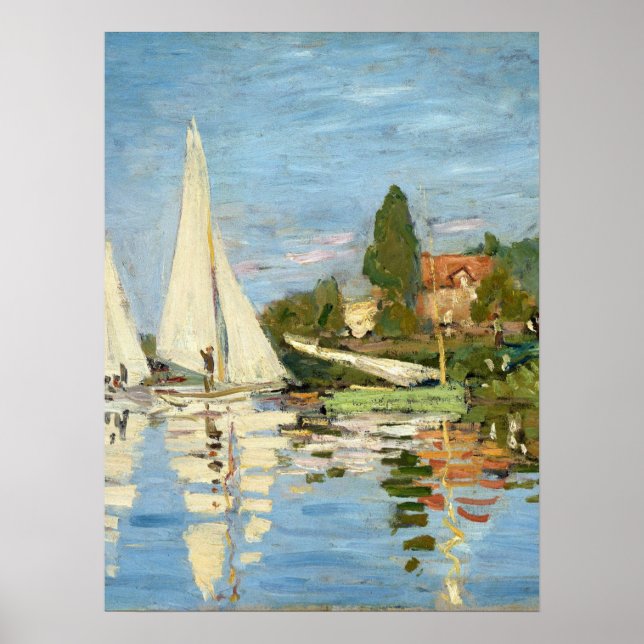Póster Claude Monet Regattas en Argenteuil (Frente)