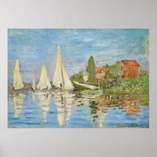 Póster Claude Monet - Regattas en Argenteuil