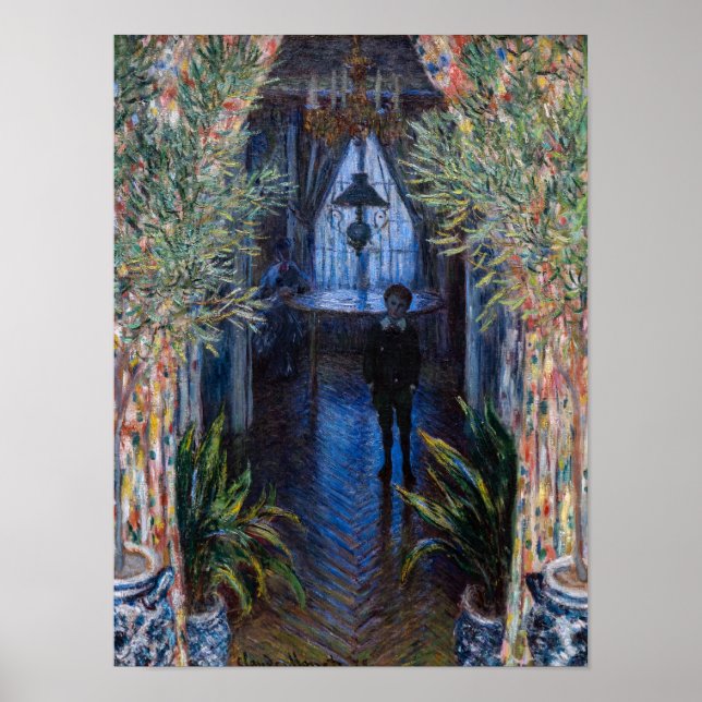 Póster Claude Monet - Rincón del Apartamento (Frente)