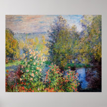 Claude Monet - Rincón del Jardín en Montgeron