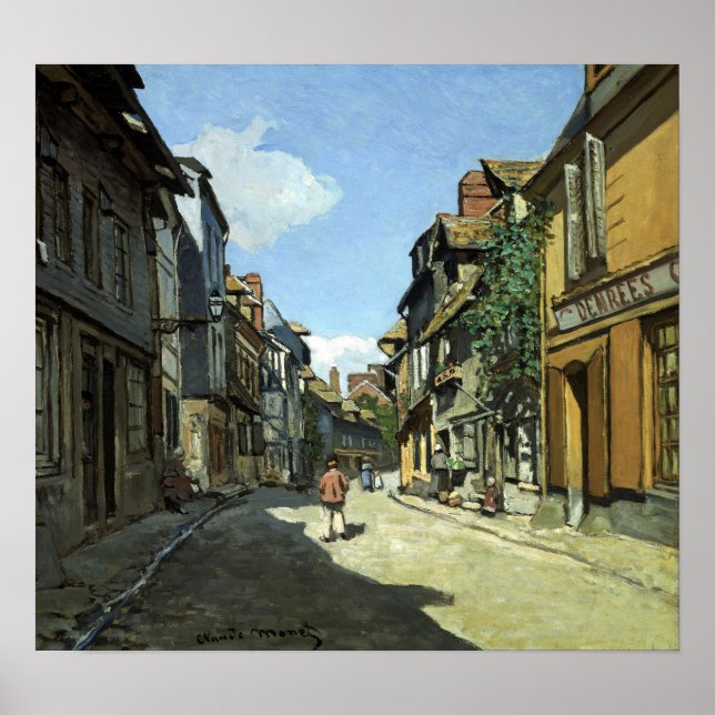 Póster Claude Monet Rue de la Bavole, Honfleur (Frente)
