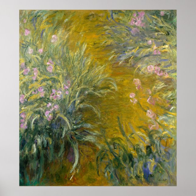 Póster Claude Monet | Ruta a través de los irlandeses (Frente)