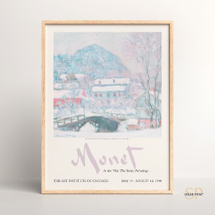 Póster Claude Monet Sandvika Noruega Pintura de época