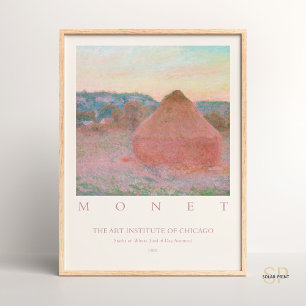 Póster Claude Monet se queda con el fin del día Otoño