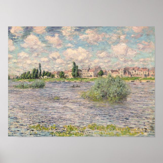 Póster Claude Monet | Sena en Lavacourt (Frente)
