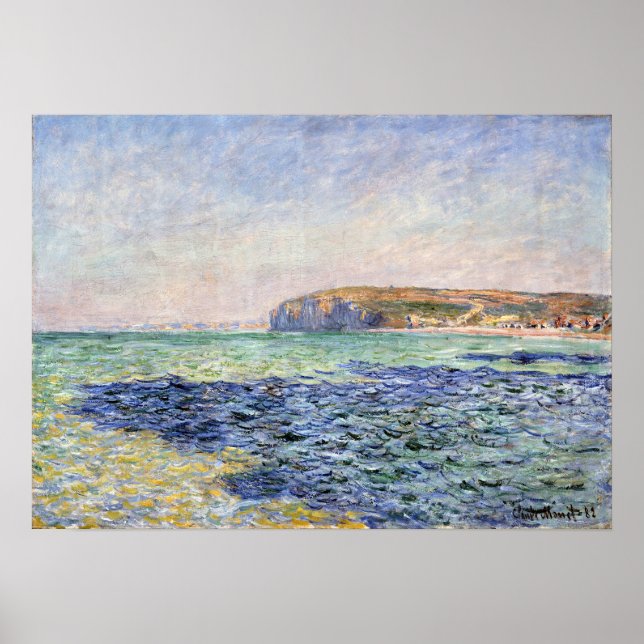 Póster Claude Monet Shadows on the Sea, The Cliffs (Frente)
