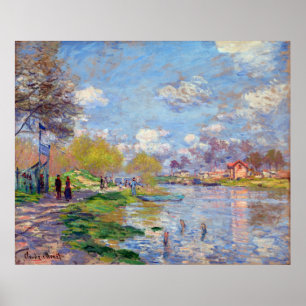 Póster Claude Monet Spring por el Sena