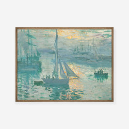Póster Claude Monet Sunrise Marine Art Print