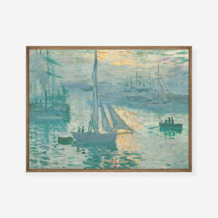 Póster Claude Monet Sunrise Marine Art Print