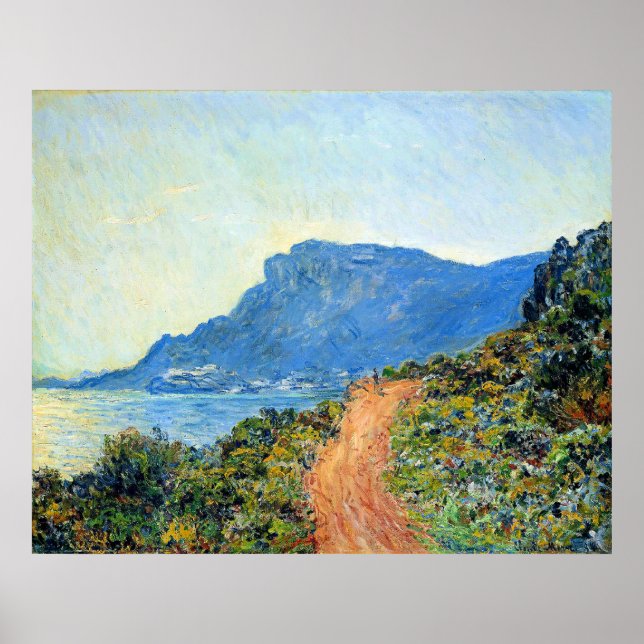 Póster Claude Monet, The Corniche of Monaco, (Frente)