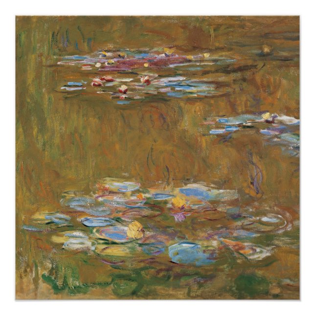 Póster Claude Monet The Water Lily Pond GalleryHD (Anverso)