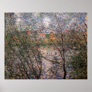 Póster Claude Monet - Tiempo de primavera a través de las
