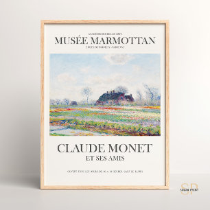 Póster Claude Monet Tulip Fields Art Print Vintage