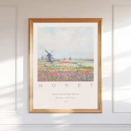 Póster Claude Monet Tulip Fields La Haya 1886