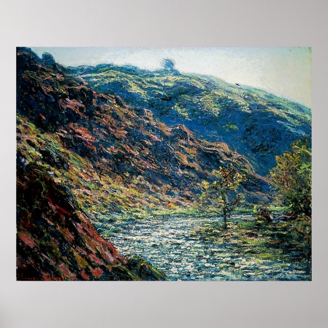 Póster Claude Monet - Valle de la Petite Creuse (Frente)