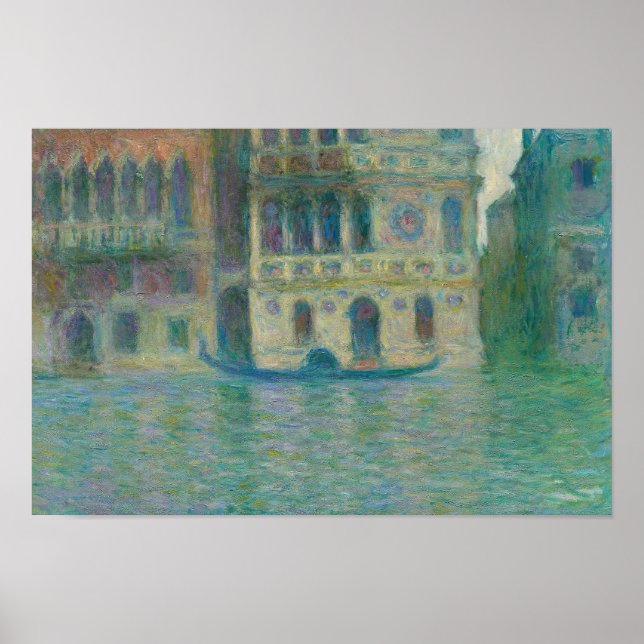 Póster Claude Monet - Venecia, Palazzo Dario (Frente)