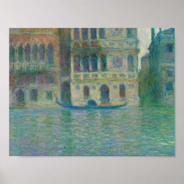 Póster Claude Monet - Venecia, Palazzo Dario (Frente)