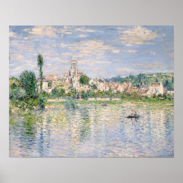Póster Claude Monet - Vetheuil en verano (Frente)