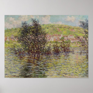 Póster Claude Monet   Vetheuil, Vista desde Lavacourt, 18