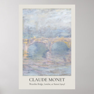 Póster Claude Monet Vintage Wall Art 2x3 Ratio
