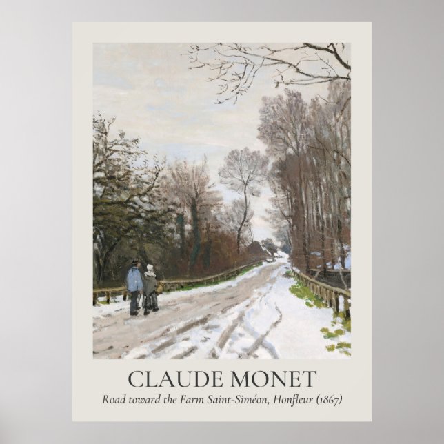 Póster Claude Monet Vintage Wall Art 3x4 Ratio (Frente)