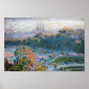 Póster Claude Monet - Vista de las Tullerías, Estudio