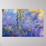 Póster Claude Monet - Water Lilies<br><div class="desc">Lilies de agua/Nympheas por Claude Monet en 1916-1919</div>