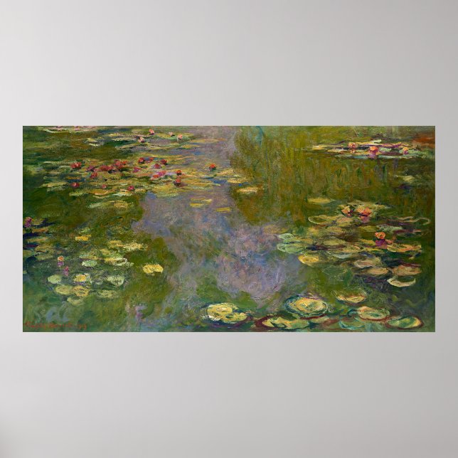 Póster Claude Monet Water Lilies (Frente)