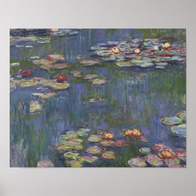 Póster Claude Monet - Water Lilies (Frente)