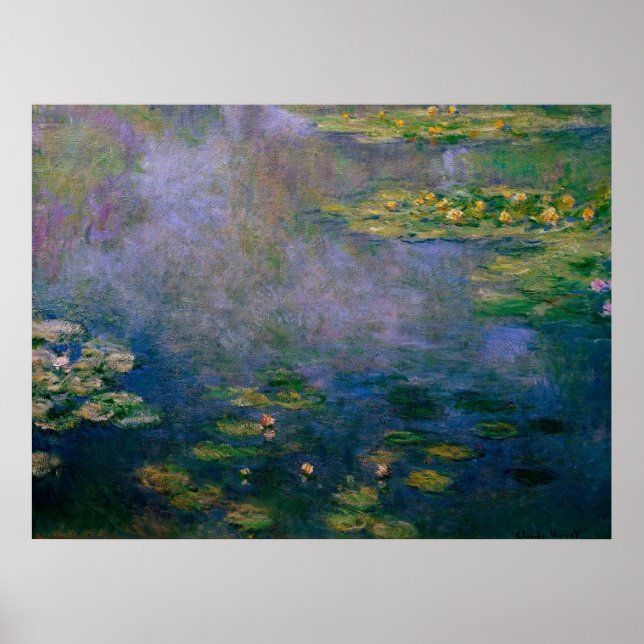Póster Claude Monet - Water Lilies (Frente)