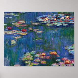 Póster Claude Monet - Water Lilies