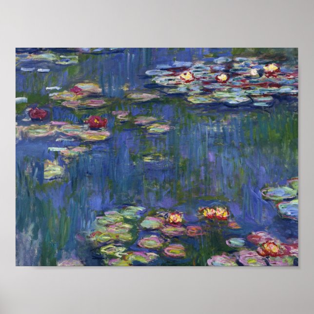 Póster Claude Monet - Water Lilies (Frente)