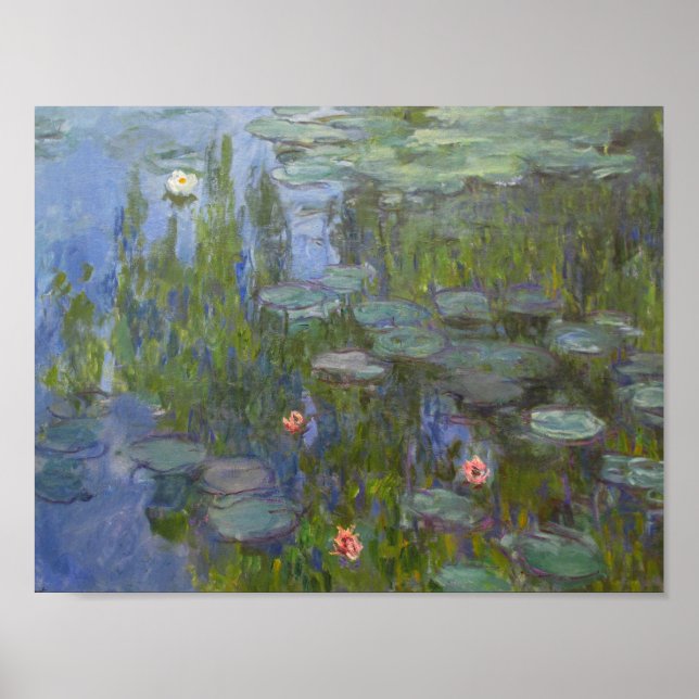 Póster Claude Monet - Water Lilies (Frente)