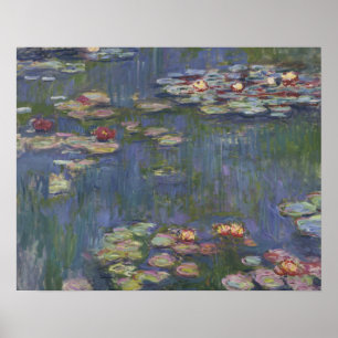 Póster Claude Monet - Water Lilies