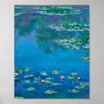 Póster Claude Monet - Water Lilies 1906<br><div class="desc">Claude Monet - Water Lilies (1906). Famoso cuadro de arte.</div>