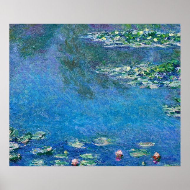 Póster Claude Monet - Water Lilies 1906 (Frente)