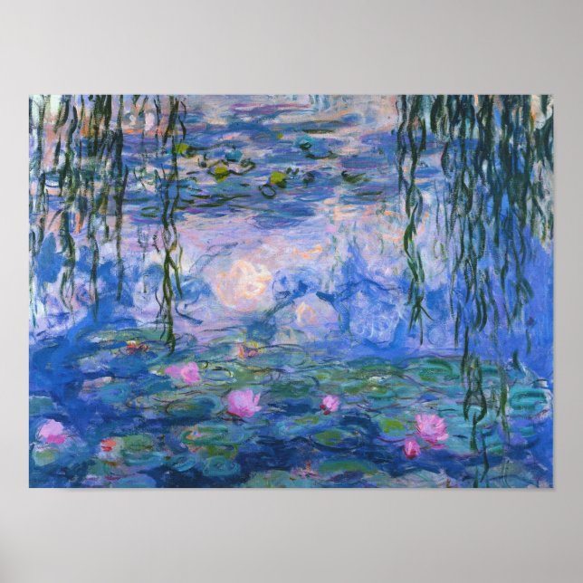 Póster Claude Monet - Water Lilies, 1916 (Frente)