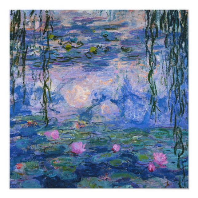 Póster Claude Monet - Water Lilies, 1916 (Anverso)