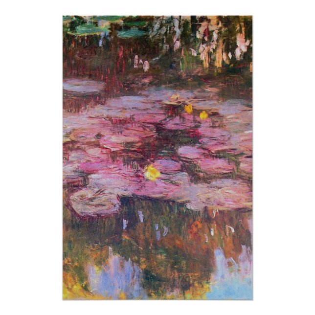 Póster Claude Monet - Water Lilies 1917 (Anverso)