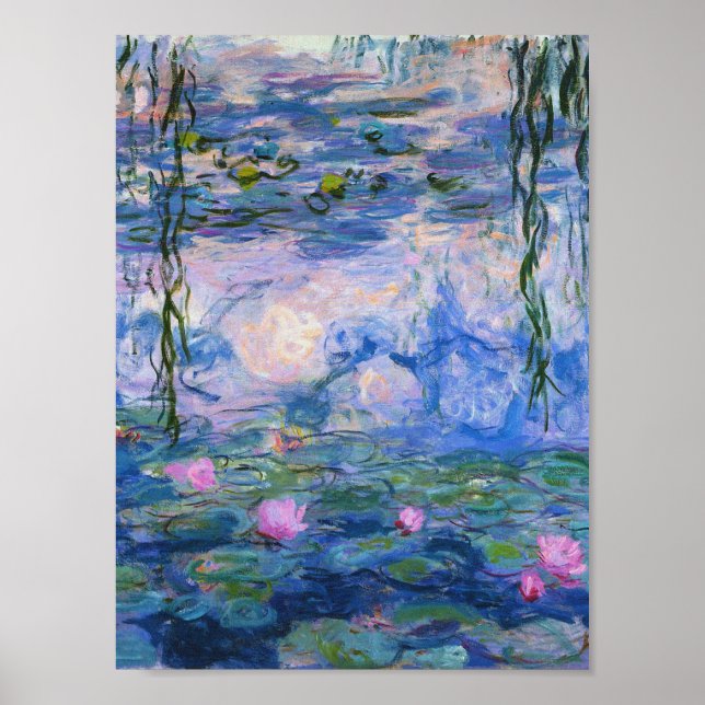 Póster Claude Monet - Water Lilies 1919 (Frente)
