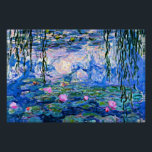 Póster Claude Monet - Water Lilies, 1919,<br><div class="desc">Famoso cuadro de Claude Monet,  Water Lilies,  1919</div>