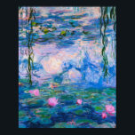 Póster Claude Monet - Water Lilies 1919<br><div class="desc">Claude Monet - Water Lilies 1919 . Famoso cuadro de arte.</div>