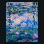 Póster Claude Monet - Water Lilies 1919<br><div class="desc">Claude Monet - Water Lilies 1919. Famoso cuadro de arte.</div>