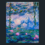 Póster Claude Monet - Water Lilies 1919<br><div class="desc">Claude Monet - Water Lilies 1919. Famoso cuadro de arte.</div>